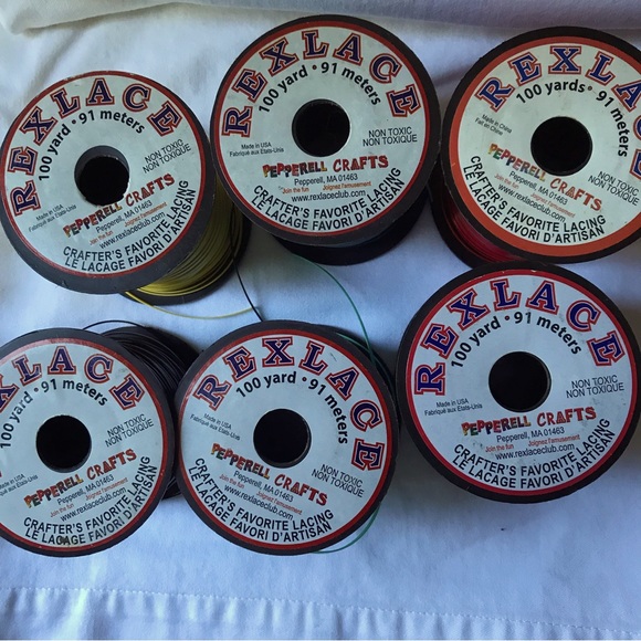 Set of 6 spools plastic craft cord - Picture 2 of 10